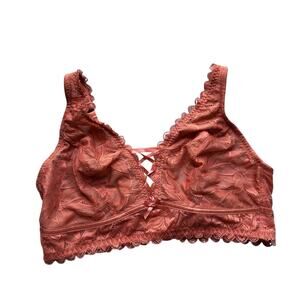 Adore Me Women's Bra Bralette Sexy Lace Corset Satin Ribbon Plus Size 1X